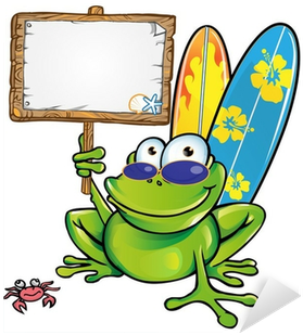 Rectangle Magnet Frog With Top Hat (400x400)