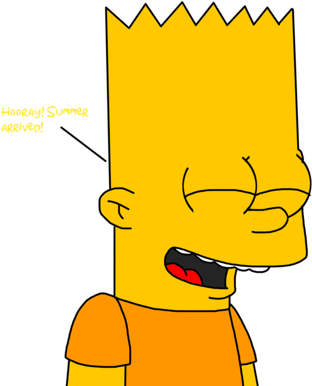 Bart Simpson Happy For Summer By Marcospower1996 - Bart Simpson (894x894)