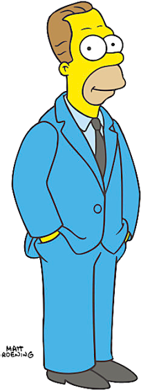 Milhouse Van Houten The Simpsons Springfield Bound - Simpsons Uncle Herb (222x578)