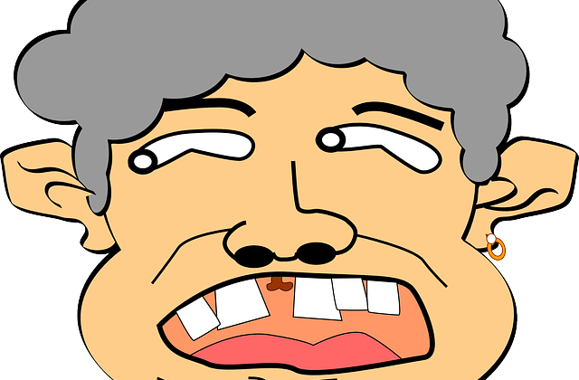 What To Do If You Have A Broken Tooth - Crazy Man Cartoon Png (640x420)