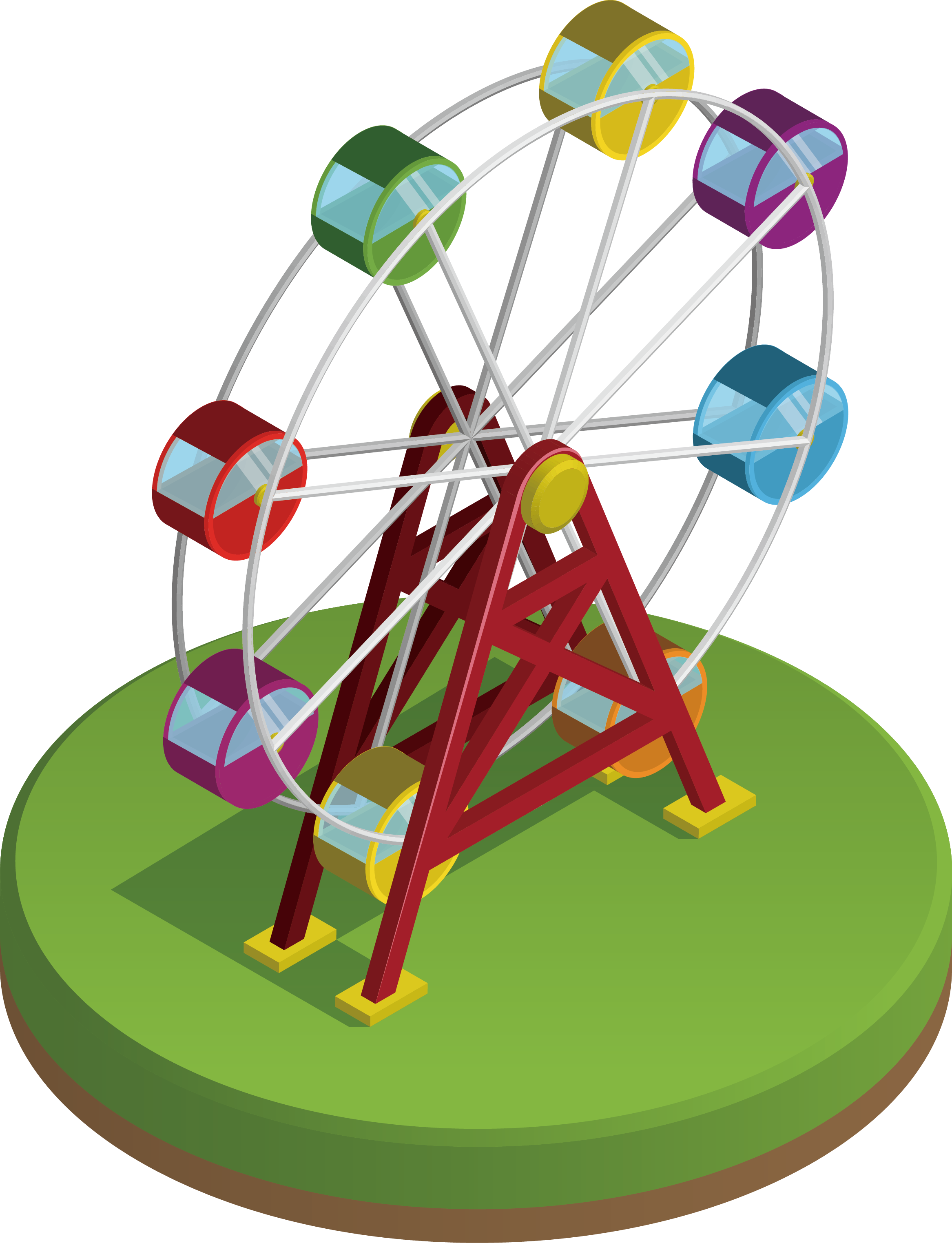 Ferris Wheel Clip Art - Ferris Wheel Clip Art (2334x3047)