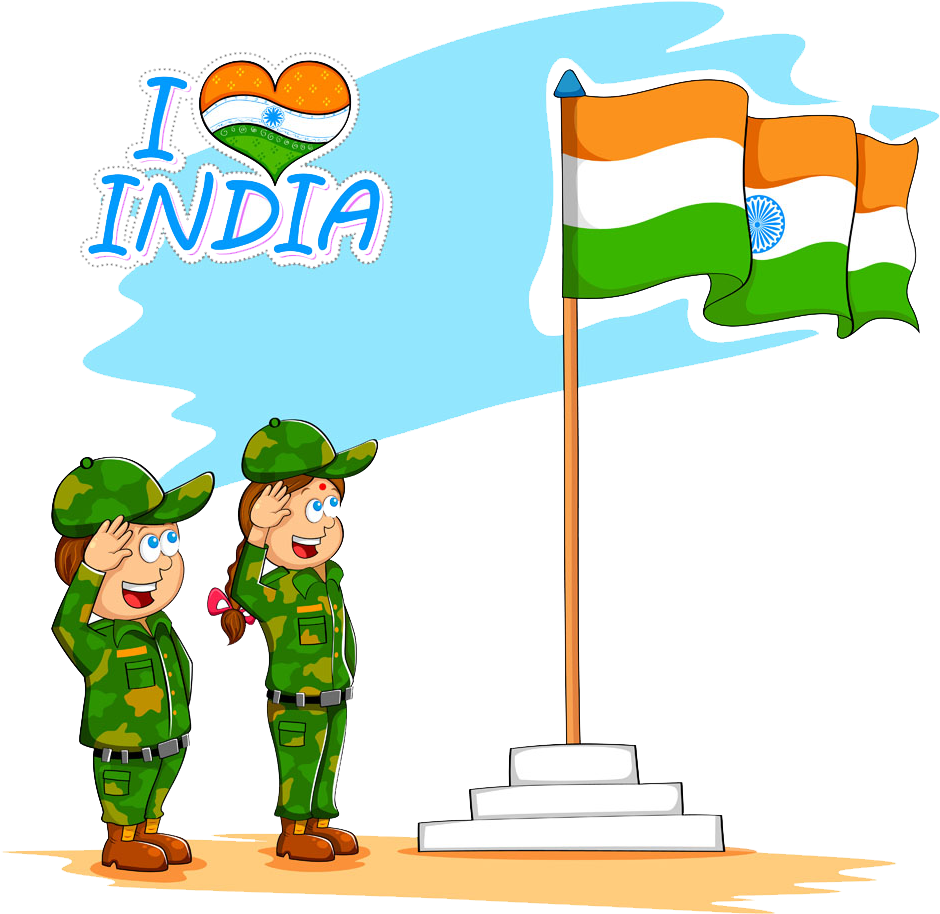 Flag Of India Drawing Clip Art - Flag Of India Drawing Clip Art (1000x1000)