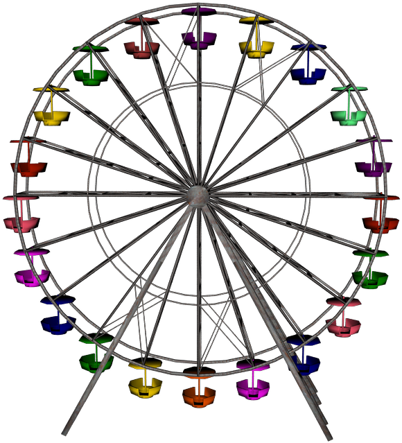Ferris Wheel Clipart Png - Greater Gulf State Fair (588x720)