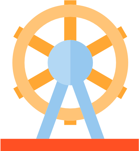 Ferris Wheel Free Icon - Circle (512x512)