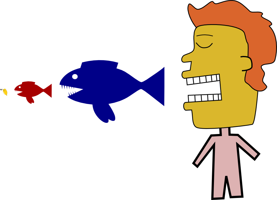 Food Animated Gif - Lakes And Ponds Food Chain (940x679)
