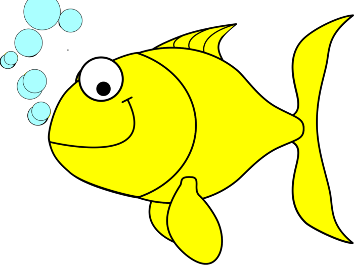 Yellow Fish Clip Art Fish Yellow Svg 0dbmaq Clipart - Fishing For Bites Meme (700x524)