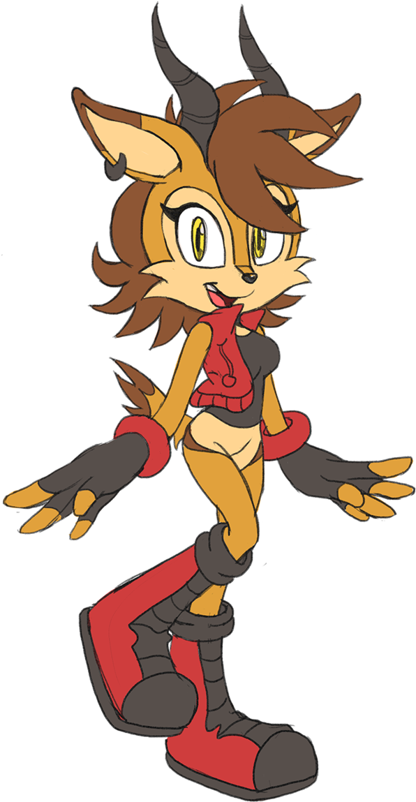 Reem The Gazelle By Shira-hedgie - Cartoon (665x1200)