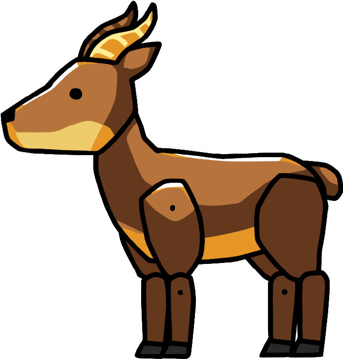 Antelope - Scribblenauts Antelope (714x732)