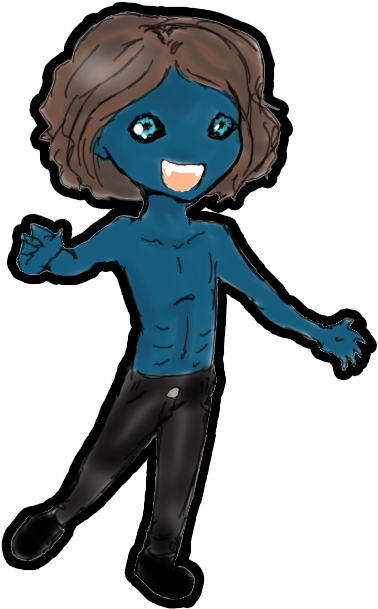 Underworld Chibi Michael By Xenobaby - Cartoon (459x613)