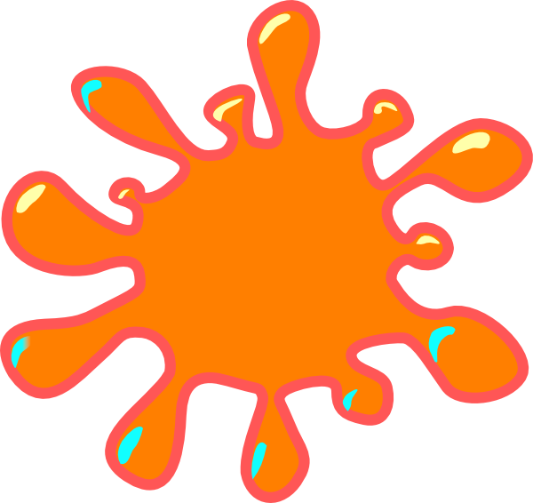 Orange Slime Clipart (600x566)