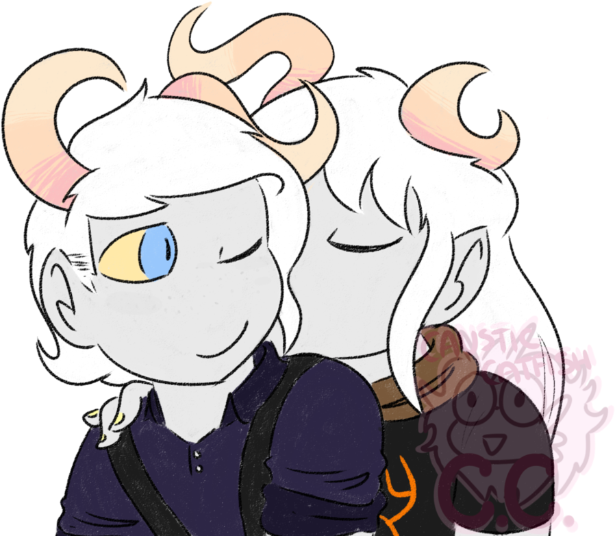 Gay Albino Fantrolls By Causticcatfish - Cartoon (951x840)