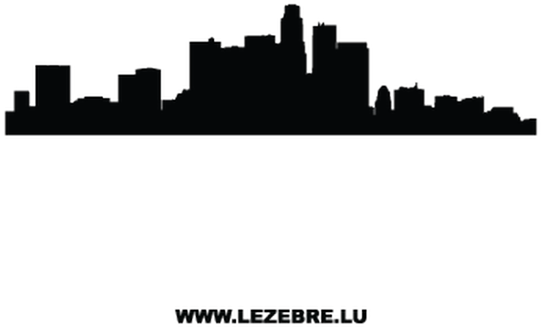 Silhouette Los Angeles Decal - Washington Dc City Outline (800x800)