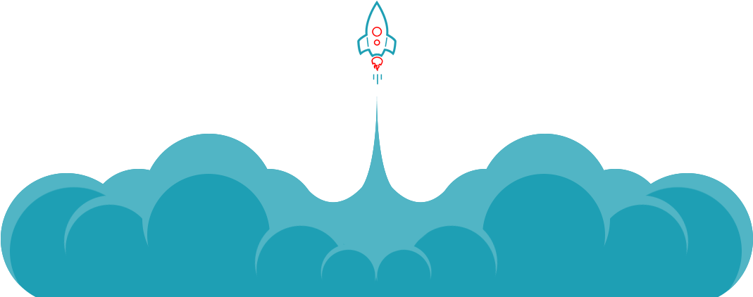 Silhouette Clipart - Rocket Png (1087x426)
