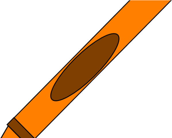 Crayon Clipart Orange Crayon - Clip Art (640x480)