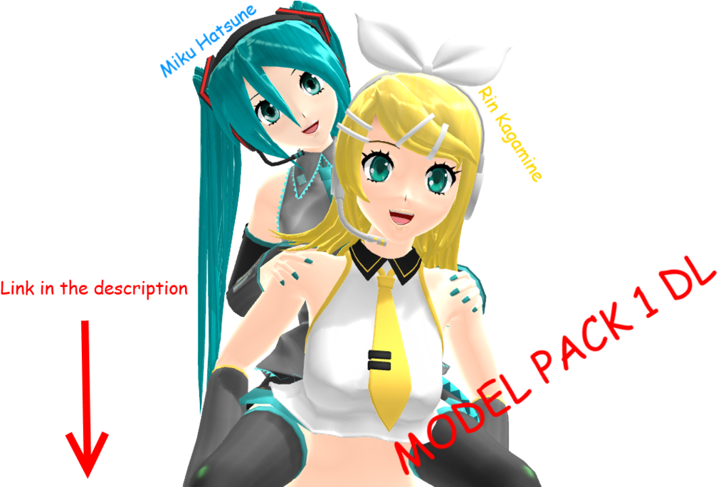 Theshadowman97's Vocaloid Model Pack 1 By Theshadowman97 - Cartoon (1024x683)