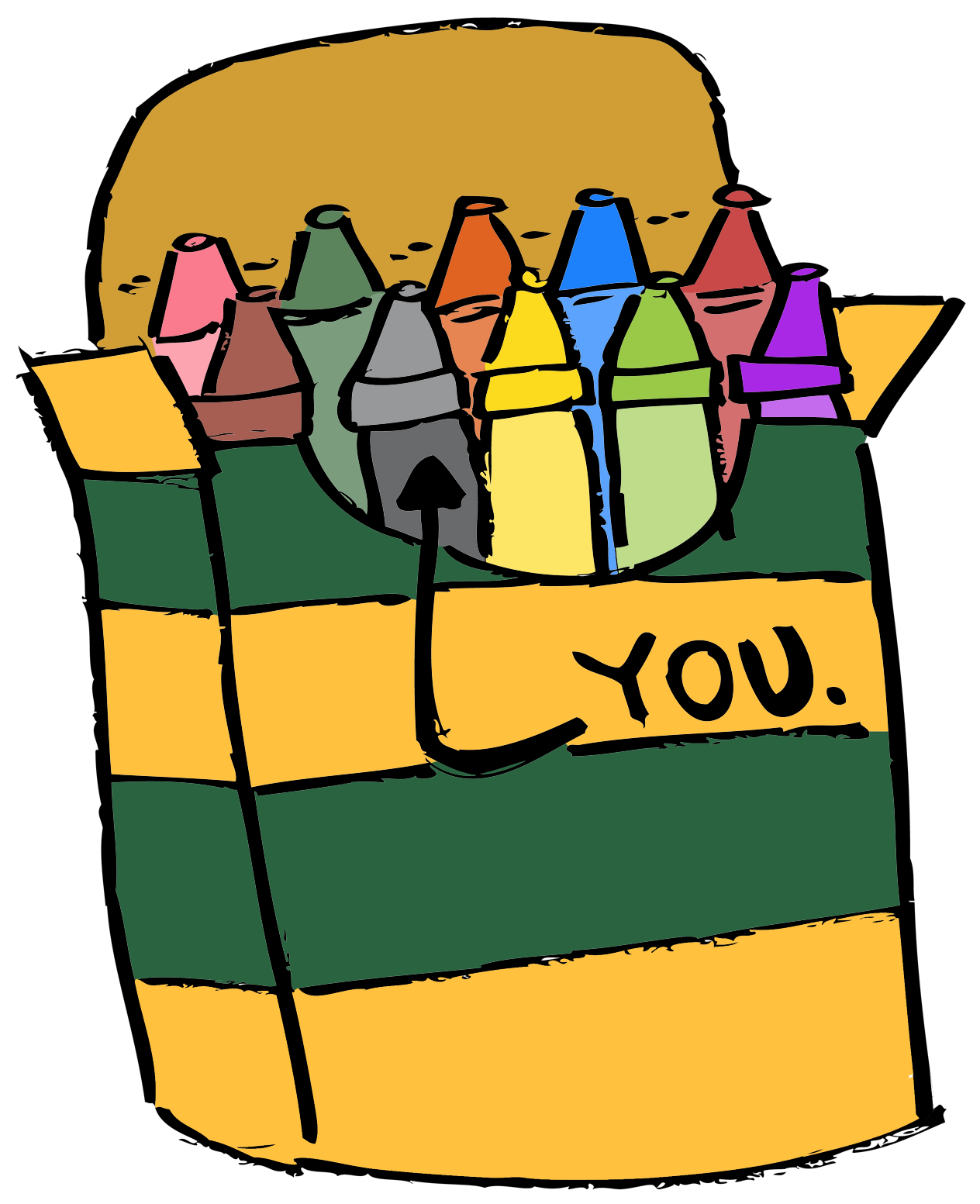 Not The Brightest Crayon - Not The Brightest Crayon In The Box (3300x2550)