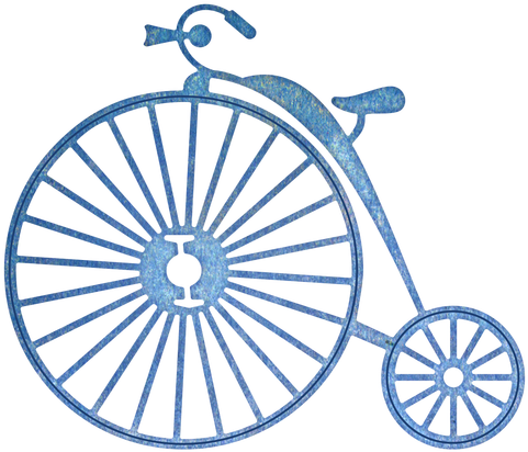 Cheery Lynn Designs Vintage Bicycle Die Cut Out - History Of A Compass (500x500)
