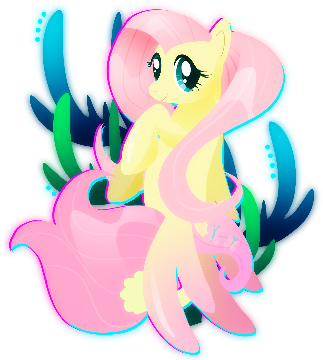 Fluttershy Seapony - Fluttershy Seapony (1464x1600)