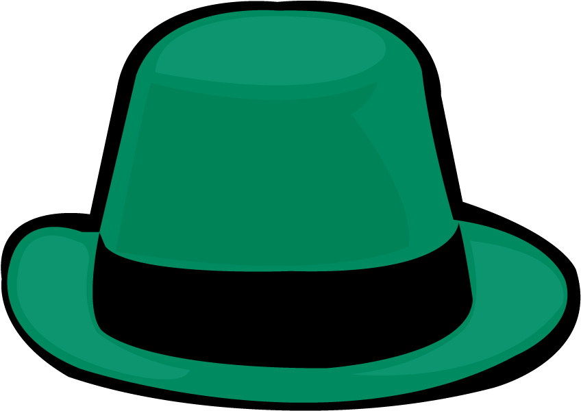 Jeder hat. Шляпы мультяшные. Шляпа рисунок для детей. Зеленая шляпа арт. Шляпа для арта.