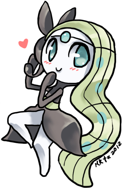 Meloetta Es Propiedad De The Pok Mon Company, Gamefreak - Pokemon Meloetta Cute (449x625)