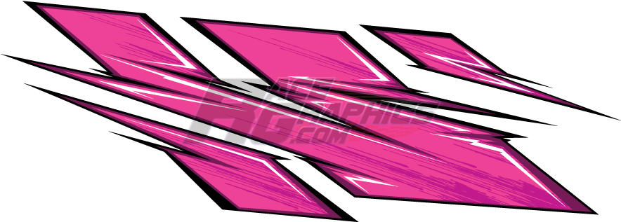 Thunder Struck 1 Pink Vinyl Wrap - Thunder (900x321)