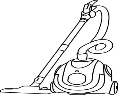 Coloring Trend Thumbnail Size Bissell Vacuum Cleaners - Vacuum Black And White (400x322)