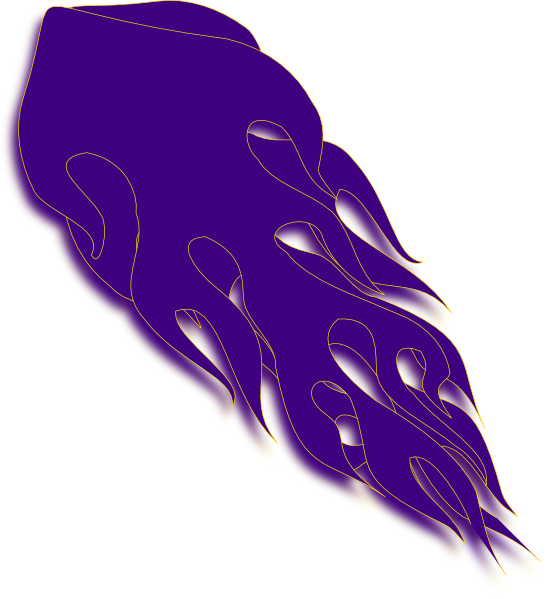 Purple Flame Clip Art At Clker - Fire Purple Png (546x599)