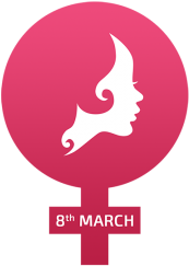 8 March Women Day Sign, 8 March, Women Day Sign, Women - 8 March Png (360x360)