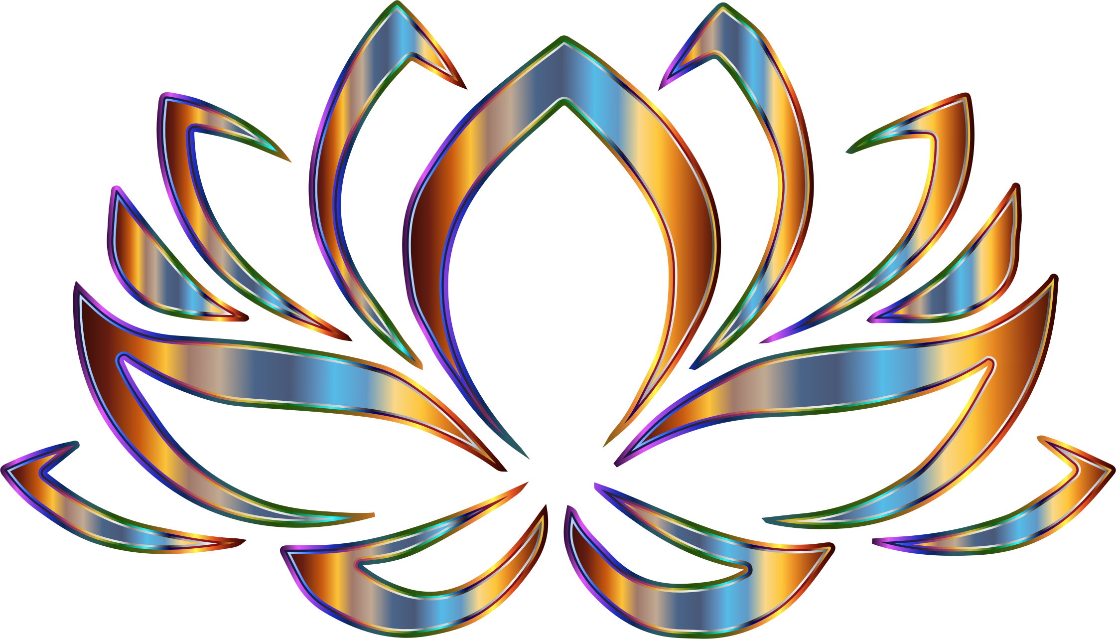 Psychedelic Lotus Flower - Purple Lotus Flower Clip Art (2240x1282)