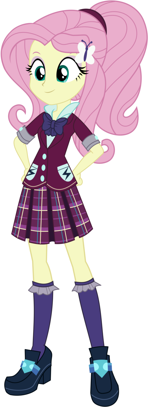 Crystal Prep Uniform - Equestria Girls Fluttershy Crystal Prep (1024x1448)