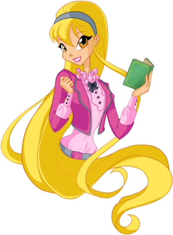 The Winx Club Fairies Wallpaper Entitled Stella School - Cartoon (395x500)
