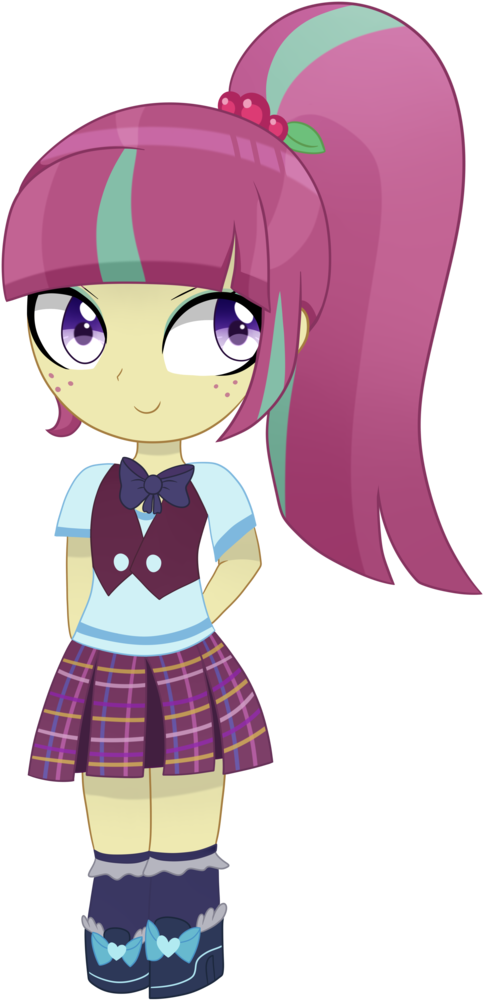 Emera33, Bowtie, Chibi, Clothes, Crystal Prep Academy - Violet (512x1024)