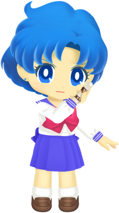 Sailor Moon Drops - Ami Sailor Moon Drops (413x724)