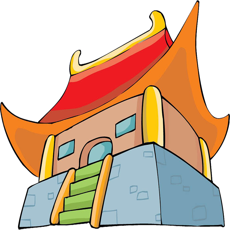 Buddhist Temple Illustration - Buddhist Temple Illustration (768x768)