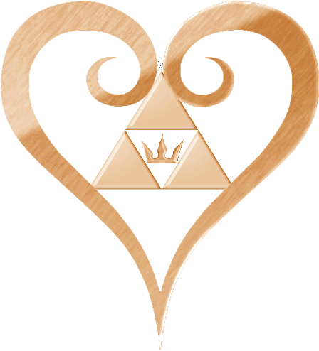 Kingdom Hearts Logo Heart By Thecrownedroxas - Kingdom Hearts Heart Symbol (450x505)