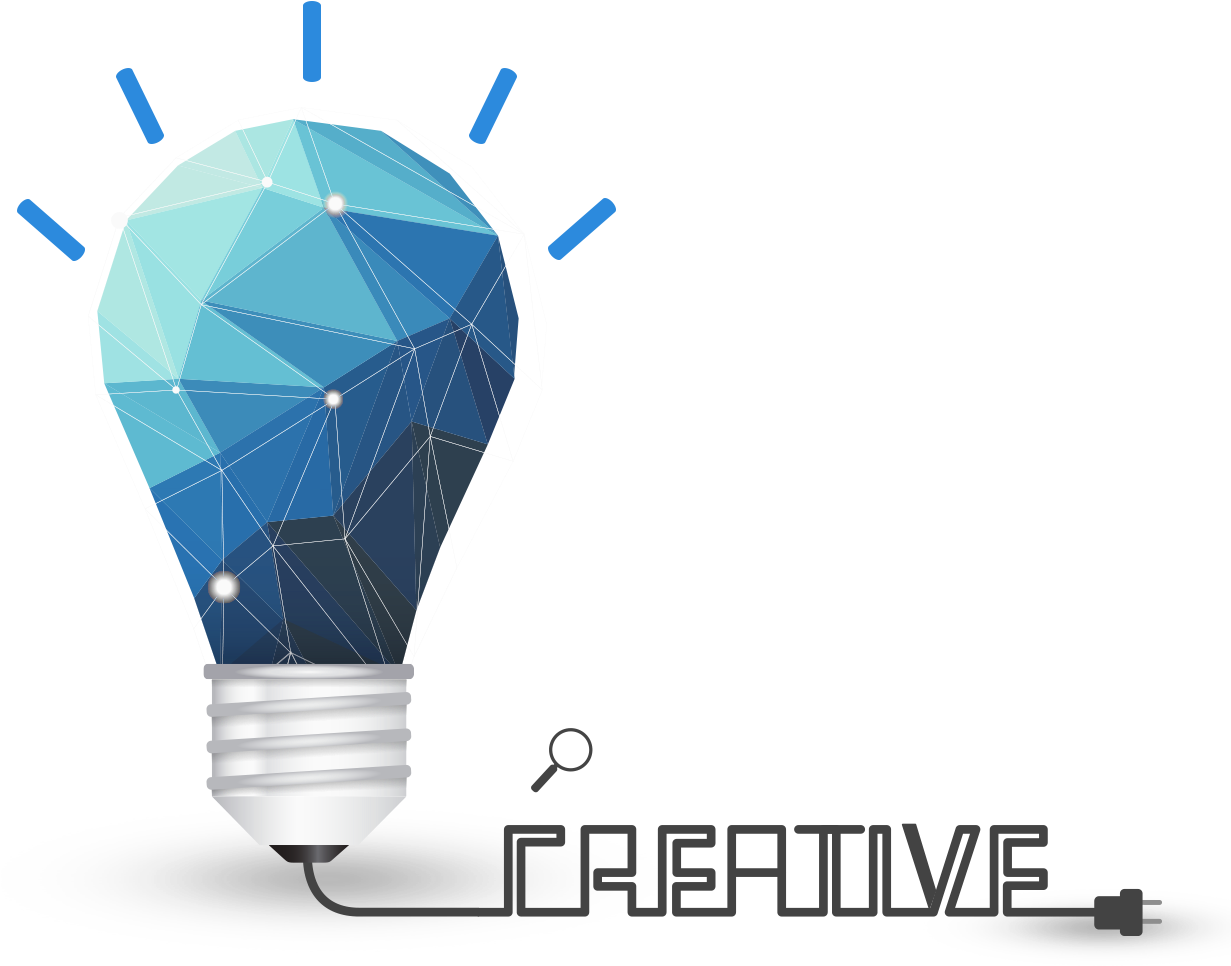 Incandescent Light Bulb Geometry Polygon - Creative Light Bulb Design Png (1230x1014)