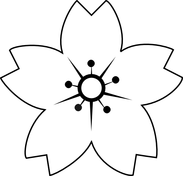 Sakura Mon Clip Art At Clker - Sakura Clip Art (600x576)