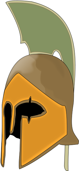 Leonidas Helmet Png Clip Arts - Hades Helmet Clip Art (286x600)