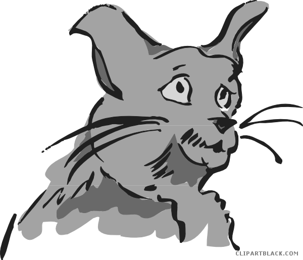 Cat Face Animal Free Black White Clipart Images Clipartblack - Cat (600x515)