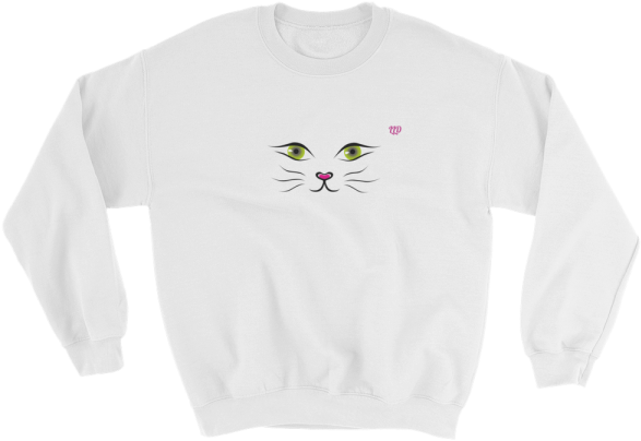 Kisspng Cat Face Kitten Clip Art Vector Cat - Cool Crewneck Sweatshirts (600x600)