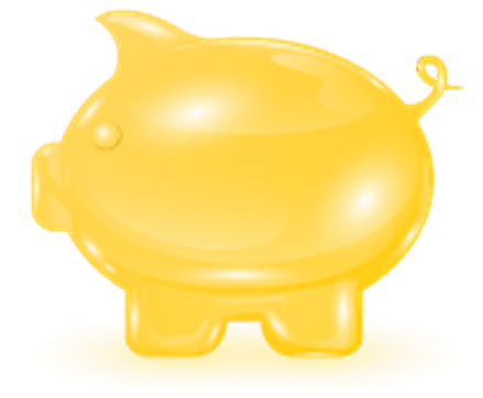 Set Of Moneyboxes - Clip Art (440x399)