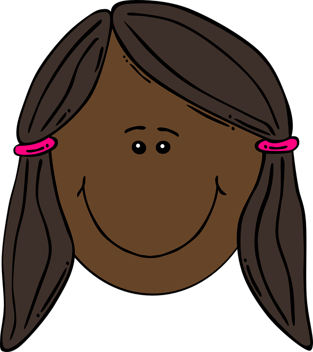 Cartoon Girl Faces 17, Buy Clip Art - Clip Art (640x720)