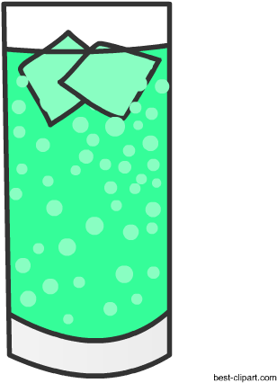 Glass Of Soda, Free Clip Art - Clip Art (450x450)