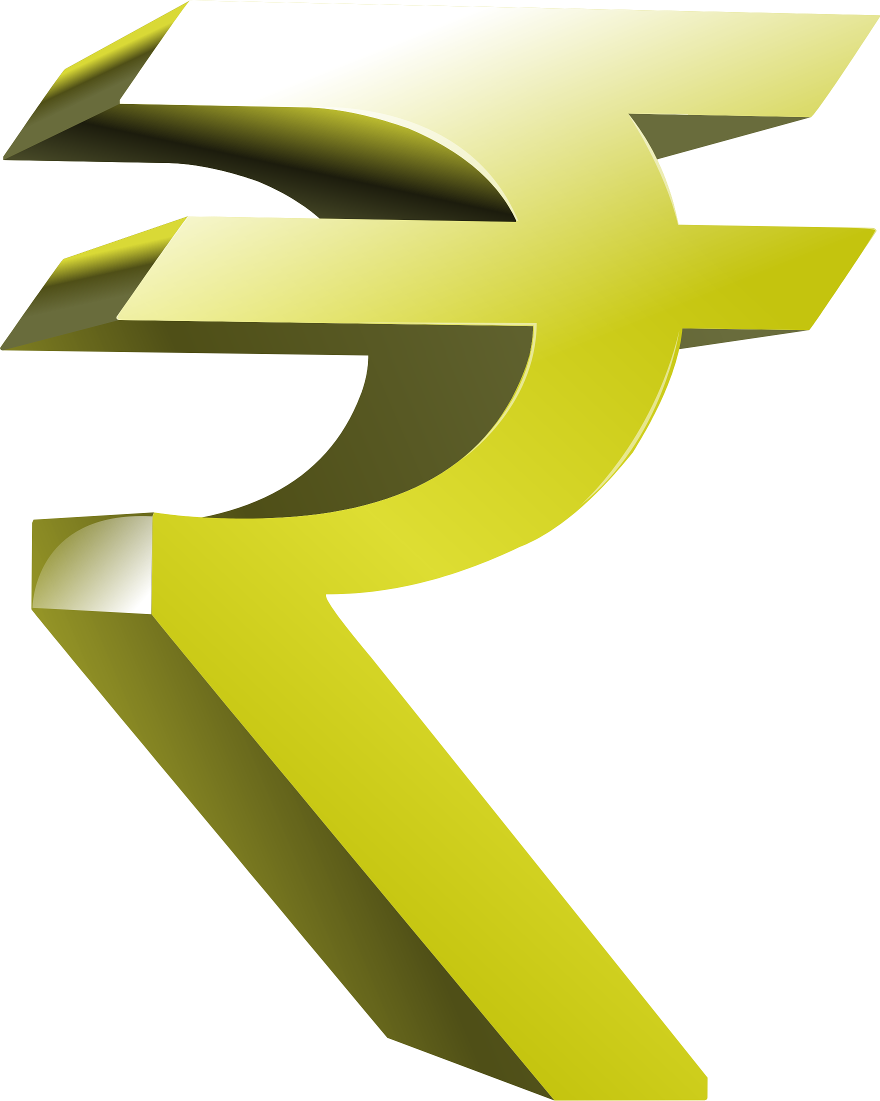 Indian Money Clipart - Indian Rupee Symbol Png (1760x2202)