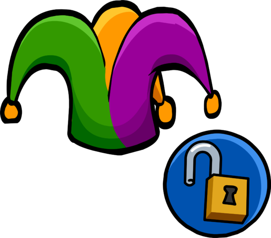 Court Jester Hat Unlockable Icon - Traje Ninja Club Penguin (547x480)