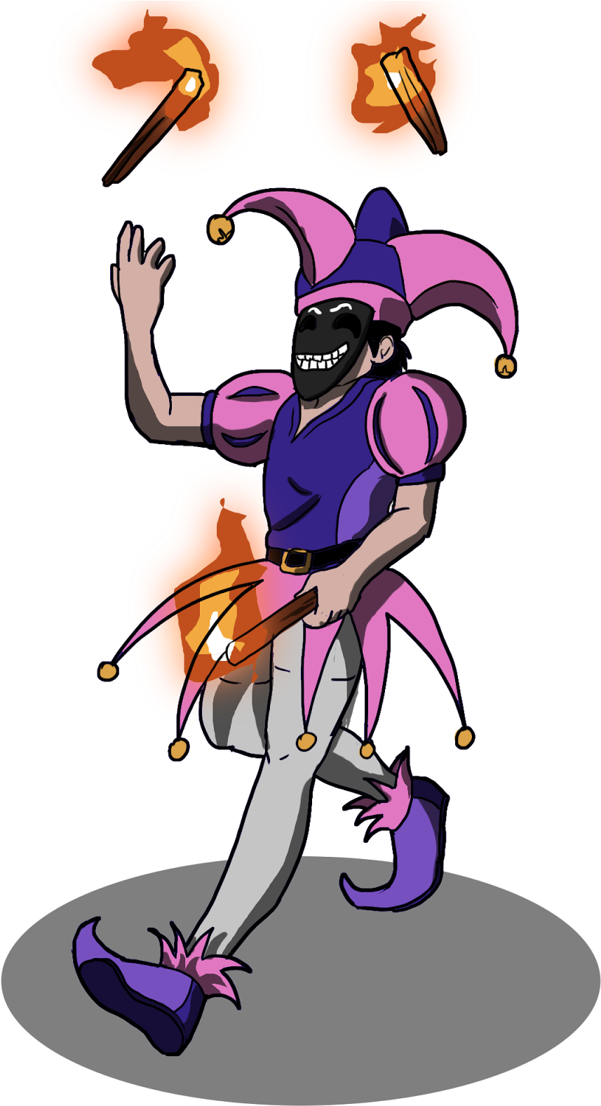 Jester Foolset- I Once Heard A Theory That Comedian's - Cartoon (1600x1600)