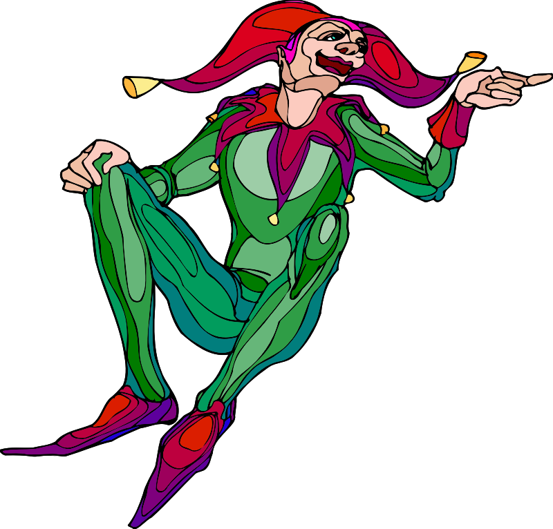Medium Image - Public Domain Jester (800x766)