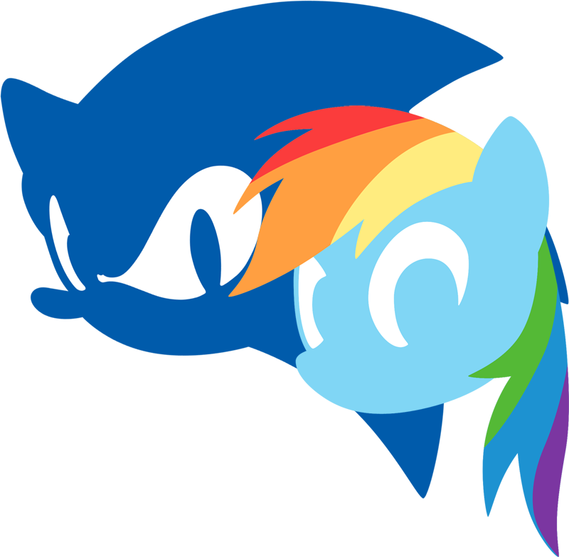 The Rem - Rainbow Dash As Sonic (800x783)