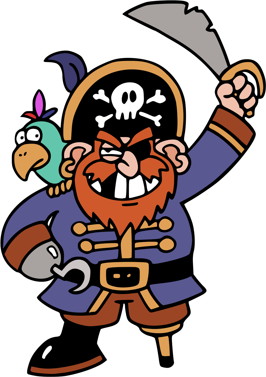 Wps Teach Like A Pirate Study Group - Cartoon Pirate (1132x1600)