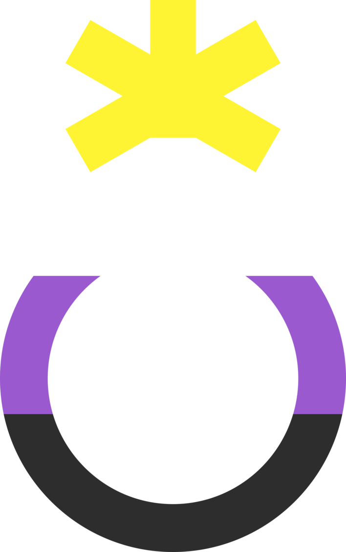 Nonbinary Symbol By Pride-flags - Non Binary Gender Symbol (708x1127)